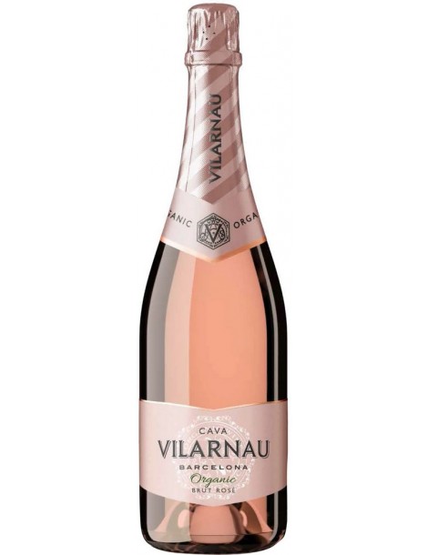 Виларнау Кава Брют Натюр игристое розовое сухое 12% 0,75л.